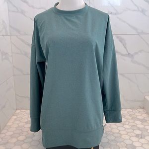 🆕 Five Dancewear Green Airbrushed Oversized Long Sleeve Tunic Women’s S